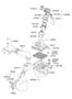 Diagram AIR INTAKE SYSTEM (2000 CC - BETA) for your 2007 Hyundai Entourage