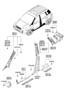 Diagram INTERIOR SIDE TRIM for your 2006 Hyundai Tucson