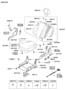 Diagram FRONT SEAT for your 2008 Hyundai Tucson