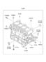 Diagram CYLINDER BLOCK for your 2013 Hyundai Azera