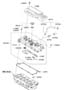 Diagram ROCKER COVER for your 2011 Hyundai Sonata