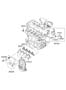 Diagram EXHAUST MANIFOLD for your 2012 Hyundai Sonata