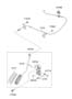 Diagram PEDAL hyundai_stage.dbo.assemblies & COMPONENTS for your 2009 Hyundai Accent