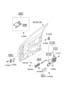 Diagram FRONT DOOR LOCKING SYSTEM for your 2011 Hyundai Accent