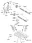 Diagram CAMSHAFT & VALVE (1600 CC - GAMMA) for your Hyundai