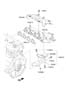 Diagram EXHAUST MANIFOLD (1600 CC - GAMMA) for your Hyundai