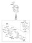 Diagram FRONT WHEEL BRAKE SYSTEM for your 2021 Hyundai Sonata