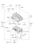 Diagram CYLINDER BLOCK (1800 CC - NU) for your 2014 Hyundai Tucson Limited 2.4L Theta II AWD