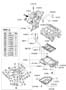 Diagram BELT COVER & OIL PAN for your 2011 Hyundai Sonata