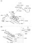 Diagram ROCKER COVER for your 2008 Hyundai Azera