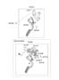 Diagram PEDAL hyundai_stage.dbo.assemblies & COMPONENTS for your 2009 Hyundai