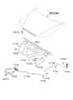 Diagram HOOD TRIM for your 2010 Hyundai Azera