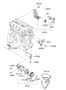 Diagram COOLANT PUMP (2000 CC - THETA 2) for your 2010 Hyundai Tucson