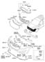 Diagram FRONT BUMPER for your 2011 Hyundai VELOSTER