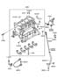 Diagram CYLINDER BLOCK for your 1999 Hyundai