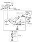 Diagram ARM-FRONT SUSPENSION LOWER for your 2007 Hyundai Azera