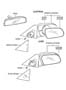 Diagram OUTSIDE REAR VIEW MIRROR for your Hyundai