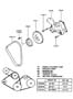 Diagram COOLANT PUMP for your 1990 Hyundai