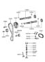 Diagram CAMSHAFT & VALVE for your 1986 Hyundai