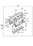 Diagram CYLINDER BLOCK for your 2014 Hyundai Santa Fe Limited