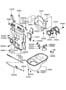 Diagram BELT COVER & OIL PAN for your 2009 Hyundai Accent