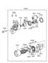 Image of LEVER KIT - STARTER PINION SHIFT. image for your Hyundai