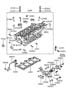 Diagram CYLINDER HEAD for your 2022 Hyundai Ioniq Hybrid SE Hatchback