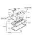 Diagram ROCKER COVER for your 2002 Hyundai Accent