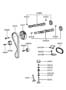 Diagram CAMSHAFT & VALVE for your 1986 Hyundai