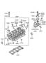 Diagram CYLINDER HEAD for your 2002 Hyundai Accent