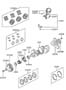 Diagram CRANKSHAFT & PISTON for your 1995 Hyundai