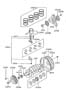 Diagram CRANKSHAFT & PISTON for your Hyundai