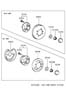 Diagram REAR WHEEL HUB for your Hyundai