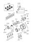 Diagram CRANKSHAFT & PISTON for your 1998 Hyundai