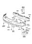 Diagram BUMPER (FRONT)ONT for your 2001 Hyundai