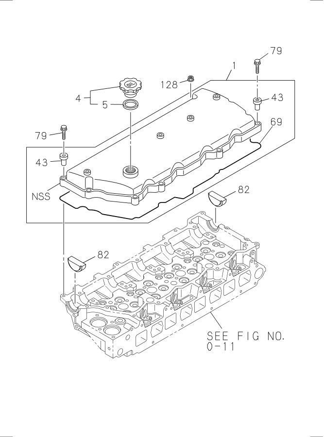 Diagram CYLINDER HEAD COVER for your 2007 Isuzu NRR SINGLE CAB AND MIDDLE CHASSIS DIESEL 4HK1-TCS (RJS) 