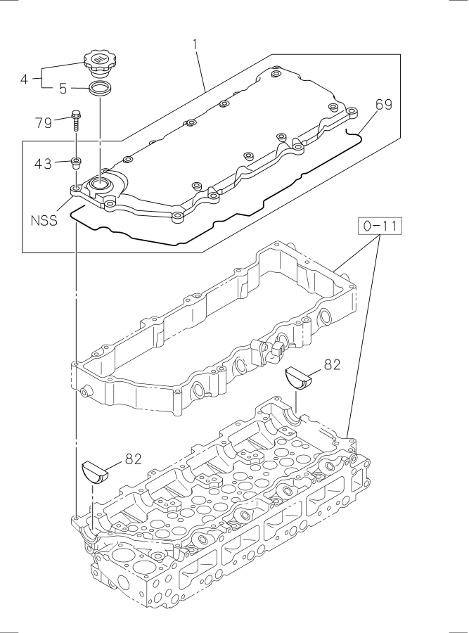 Diagram CYLINDER HEAD COVER for your 2003 Isuzu NQR   