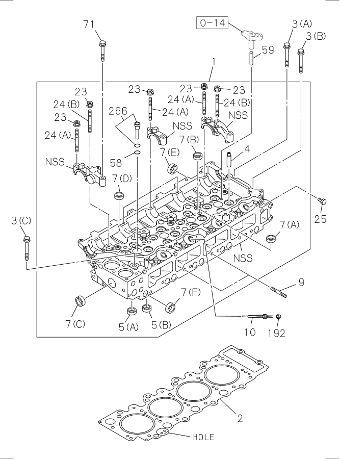 Diagram CYLINDER HEAD for your 2020 Isuzu FVR   