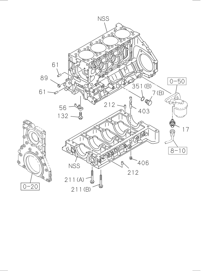 Diagram CYLINDER BLOCK for your 2017 Isuzu FTR   