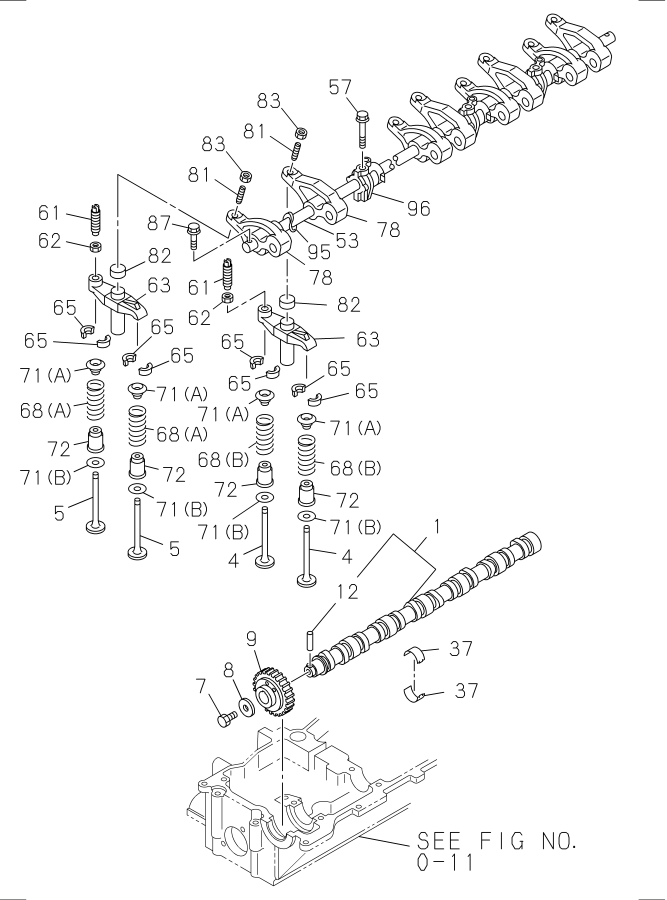 Diagram CAMSHAFT AND VALVE for your 2009 Isuzu NQR   