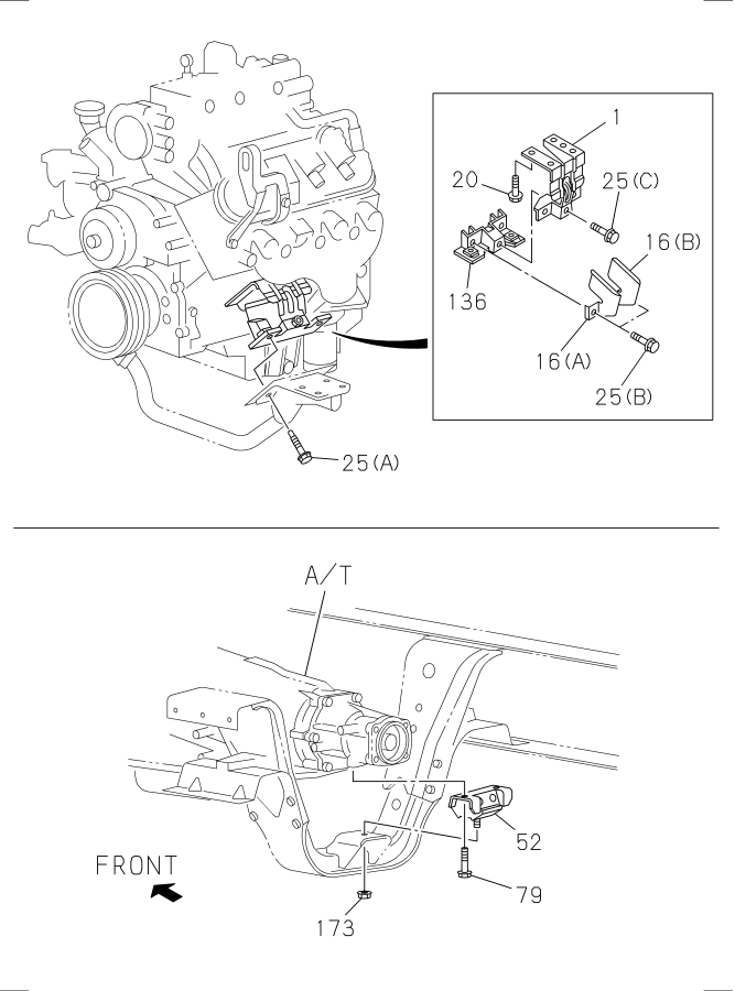 Diagram ENGINE MOUNTING for your Isuzu NPR-HD  