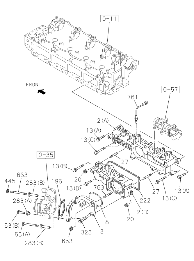 Diagram INLET MANIFOLD for your Isuzu