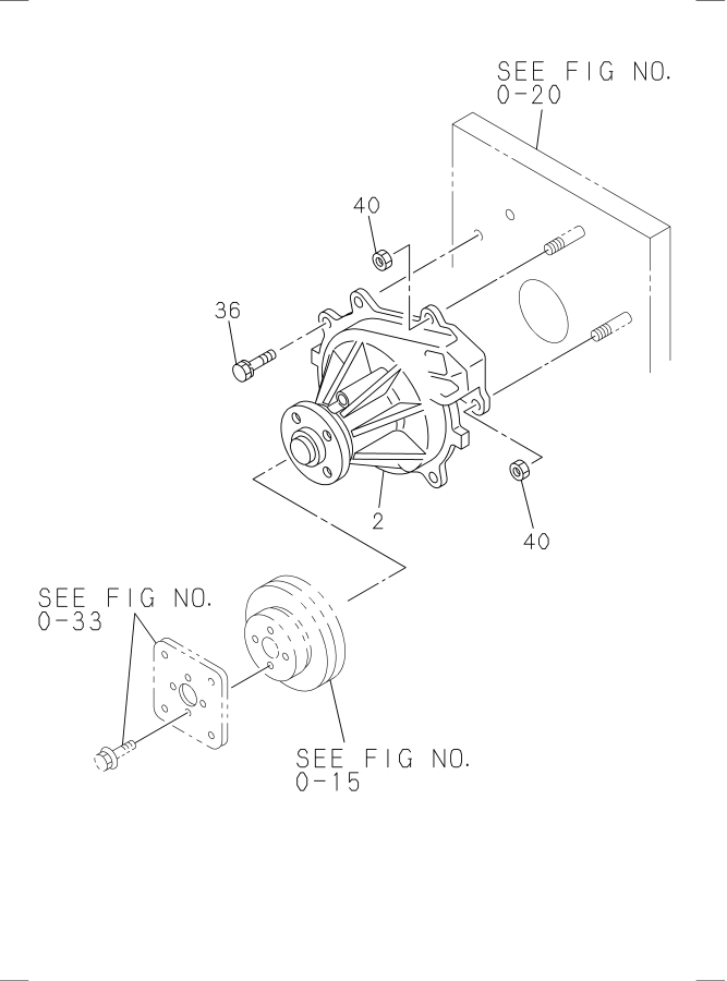 Diagram WATER PUMP AND CORROSION RESISTOR for your 2005 Isuzu NRR SINGLE CAB AND MIDDLE CHASSIS  