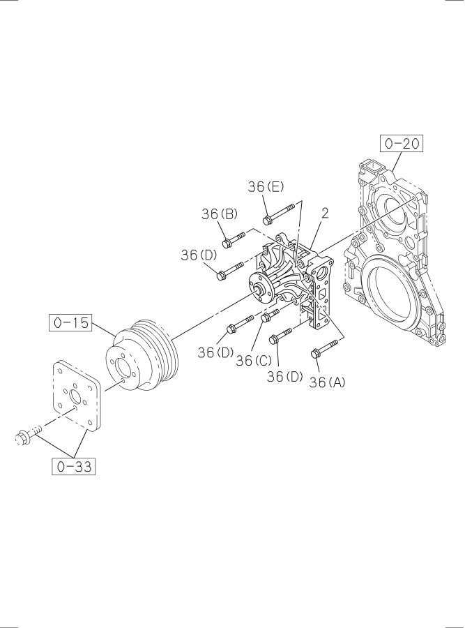 Diagram WATER PUMP AND CORROSION RESISTOR for your Isuzu