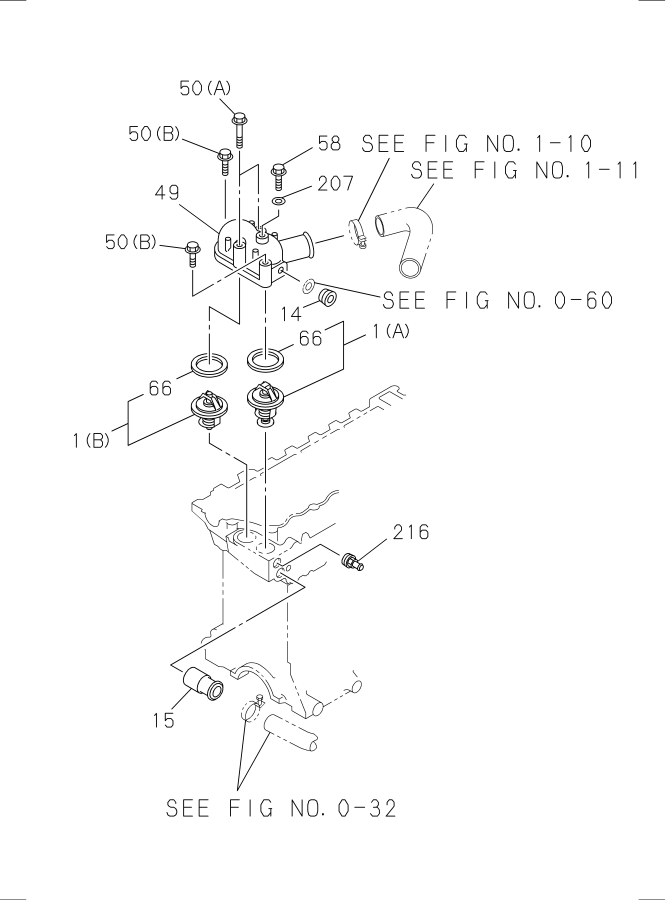 Diagram THERMOSTAT AND HOUSING for your 2006 Isuzu NRR   