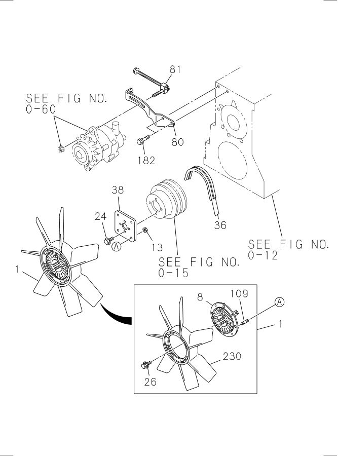 Diagram FAN AND FAN BELT for your 2010 Isuzu NPR-HD   