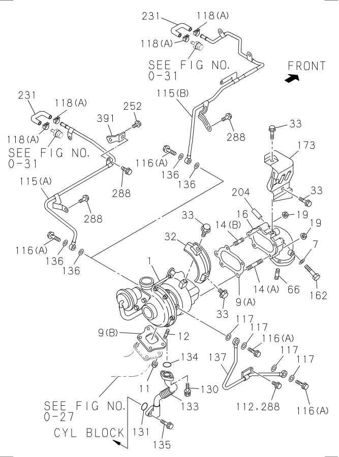 Diagram TURBOCHARGER SYSTEM for your 2005 Isuzu NPR   