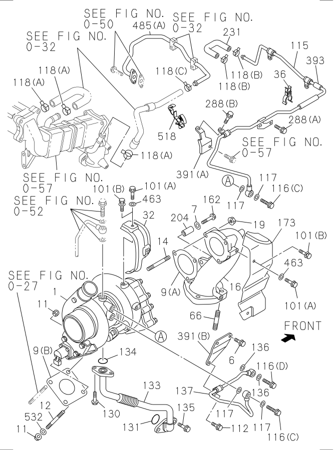 Diagram TURBOCHARGER SYSTEM for your 2019 Isuzu NPR-XD   