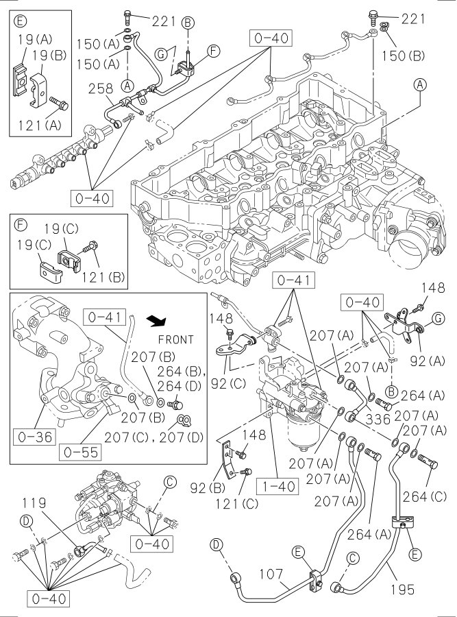 Diagram FUEL PUMP AND PIPE for your 2011 Isuzu NPR-HD   