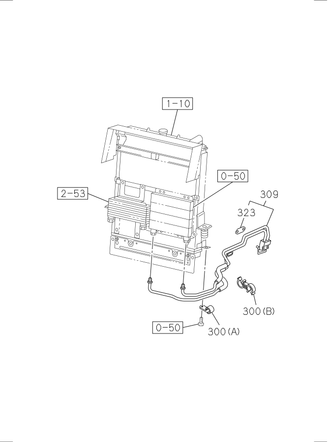 Diagram OIL AND VACUUM PIPING; ENGINE for your 2015 Isuzu NQR   